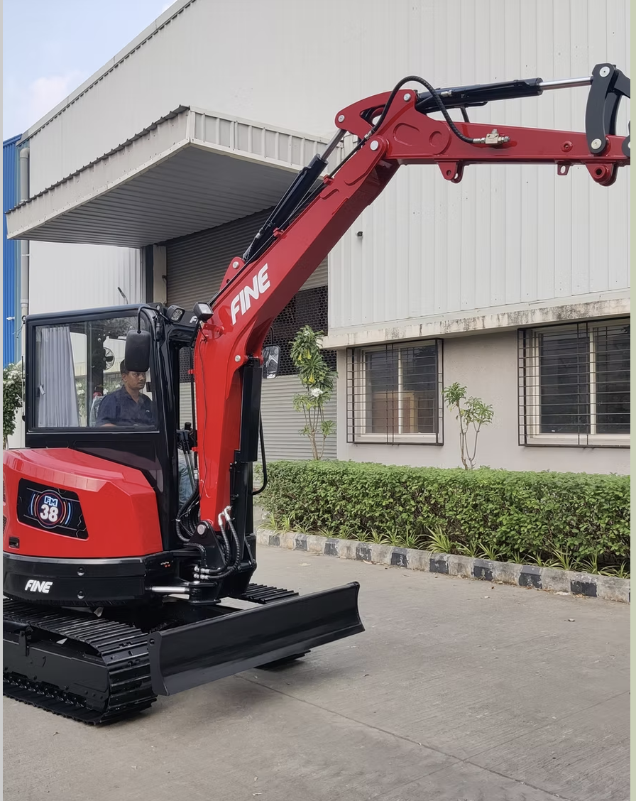 Fine FM 38 Mini Excavator (AC Cabin) – Power, Comfort & Performance
